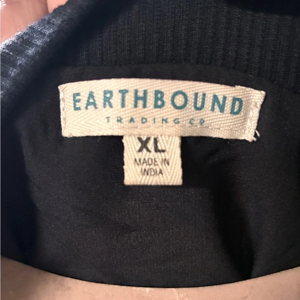 EARTHBOUND Black Bomber Jacket with Pink & Cream Paisley Print - Picture 3 of 3